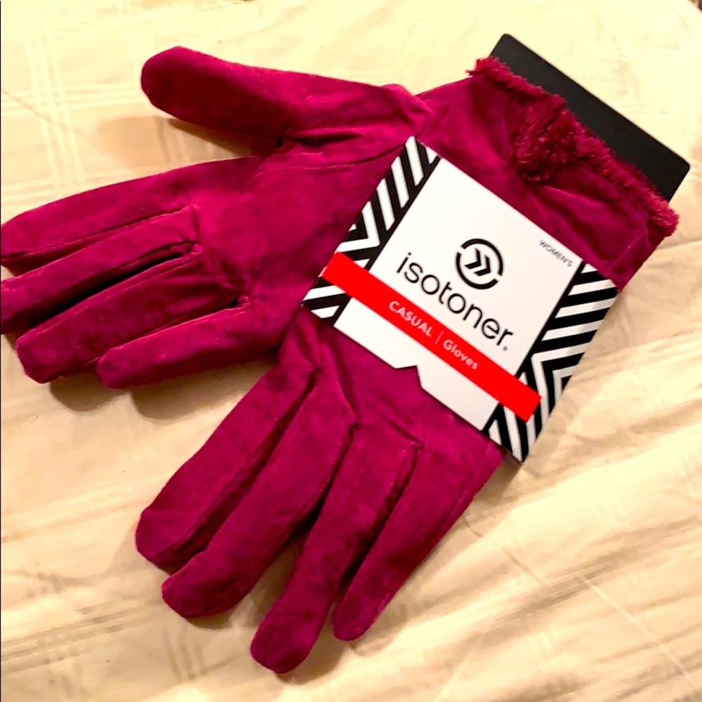 New!! Isotoner Casual Microluxe Lining Gloves